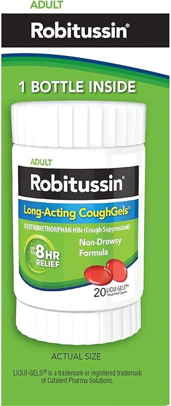 Robitussin 8 Hour Liqui-gels Cough, Adult Formula - 20 count Liqui-Gels - Image 13