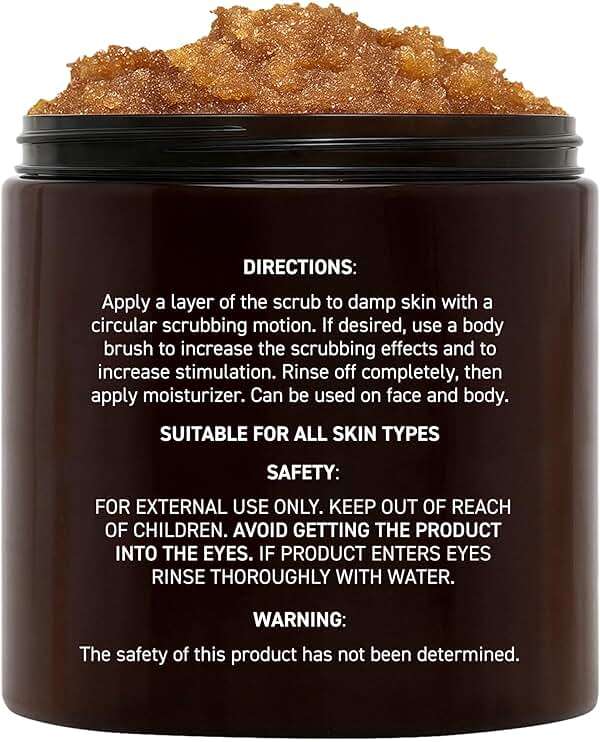 Brooklyn Botany Brown Sugar Body Scrub - Moisturizing and Exfoliating Body, Face, Hand, Foot Scrub - Fights Acne, Fine Lines & Wrinkles, Great Gifts For Women & Men - 10 oz - Image 2