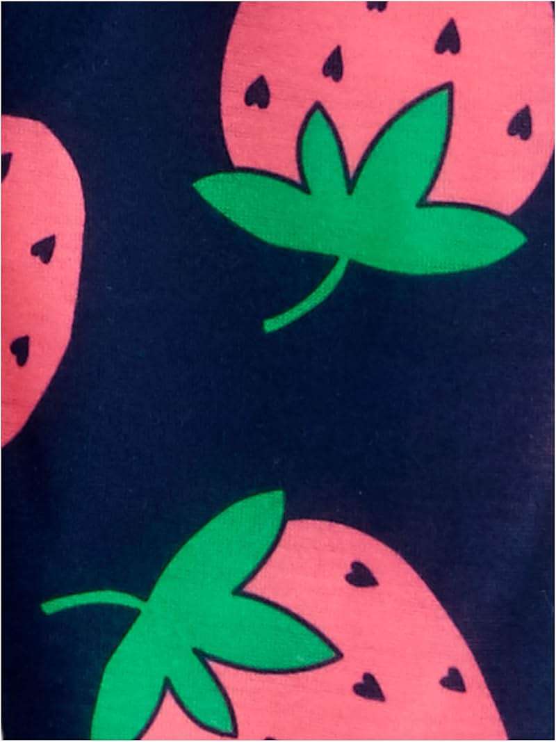 Simple Joys by Carter's Baby and Toddler Girls' 3 Pack Loose Fit Polyester Jersey Footed Pajamas - Image 3