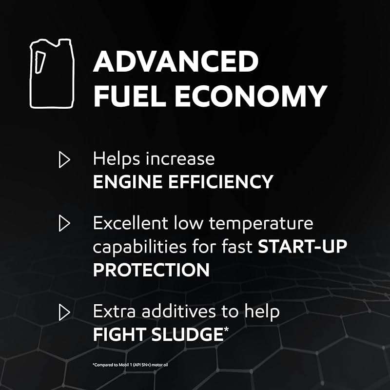 Mobil 1 Advanced Fuel Economy Full Synthetic Motor Oil 0W-30, 5 Quart - Image 8