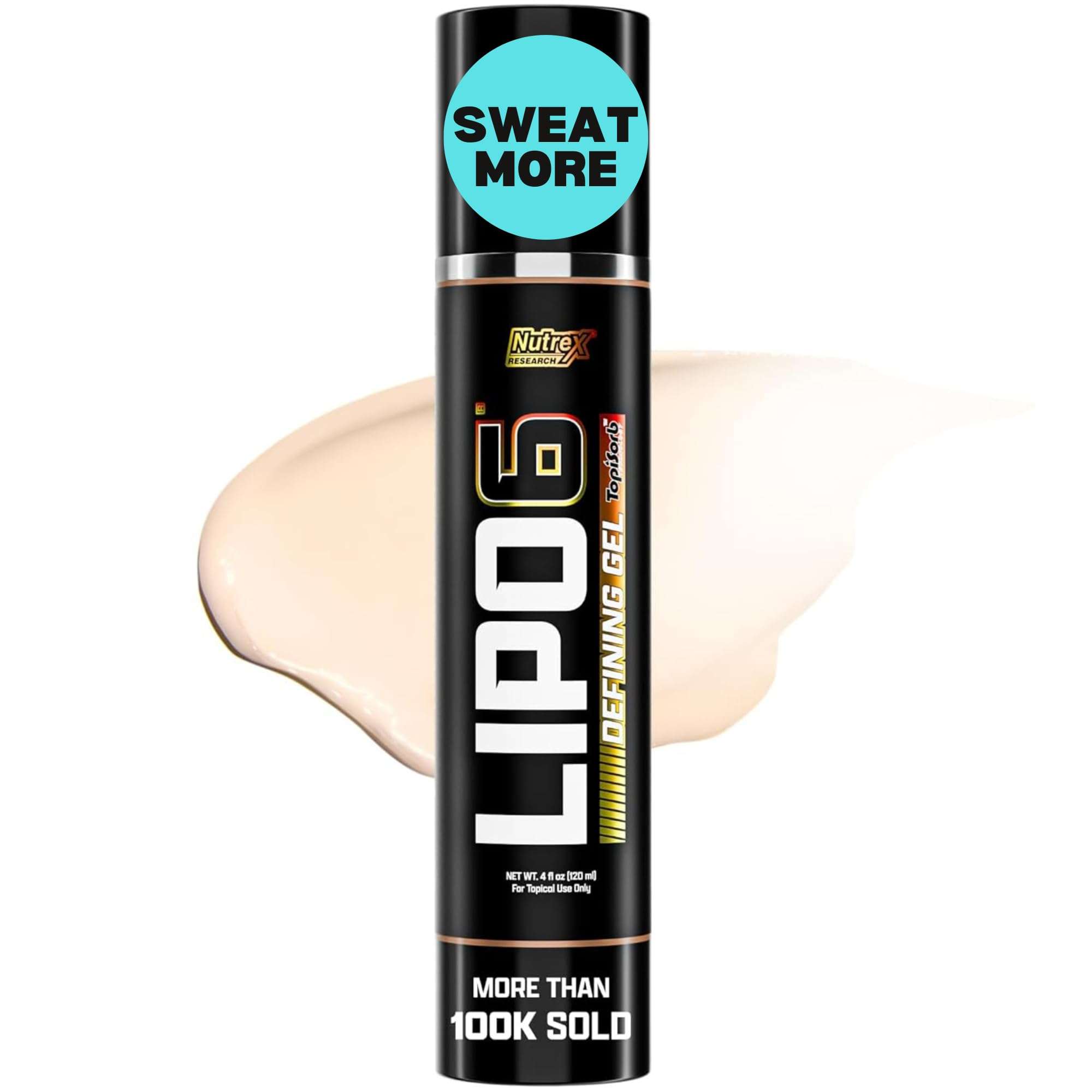 Lipo-6 Defining Gel | Sweat Enhancer Hot Cream for Skin Toning, Tightening & Firming | Boosts Circulation & Sweat - Image 1
