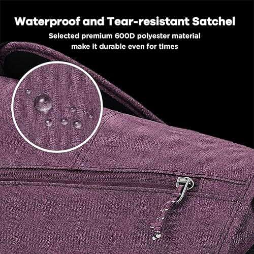 OIWAS Messenger Bag for Women, 15.6 Inch Laptop Crossbody Bags Men Casual Satchel Shoulder Bag College Travel Office Briefcase - Image 6