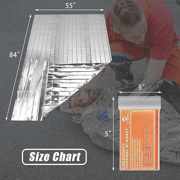 QIO CHUANG Emergency Mylar Thermal Blankets -Space Blanket Survival kit Camping Blanket (4-Pack). Perfect for Outdoors, Hiking, Survival, Bug Out Bag ,Marathons or First Aid 1 - Image 3