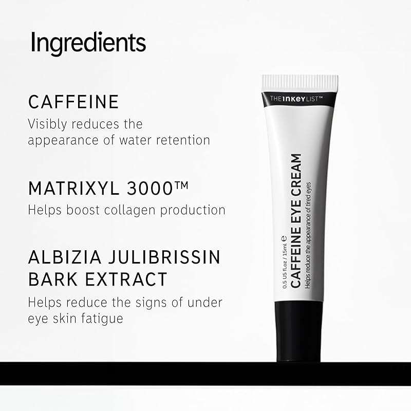 The INKEY List Caffeine Eye Cream, Reduce Eye Puffiness and Dark Circle, Blur Fine Lines, 0.5 fl oz - Image 7