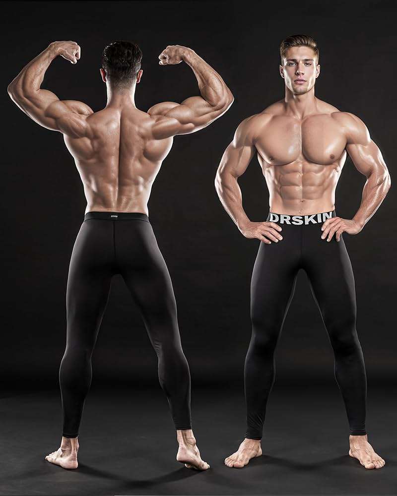 DRSKIN 5, 4, 3 or 1 Pack Men’s Compression Pants Tights Leggings Sports Baselayer Running Athletic Workout Active - Image 4