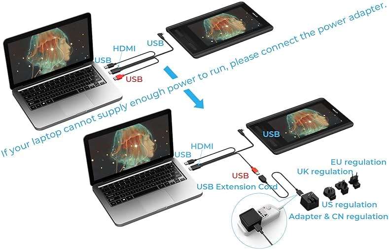 XP-PEN Artist12 11.6 Inch FHD Drawing Monitor Pen Display Graphic Monitor with PN06 Battery-Free Multi-Function Pen Holder and Glove 8192 Pressure Sensitivity - Image 7