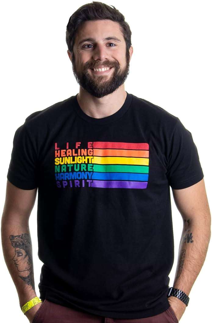 Pride Flag Meaning | Lesbian Gay Bisexual Transgender LGBTQ Men Women T-Shirt - Image 2