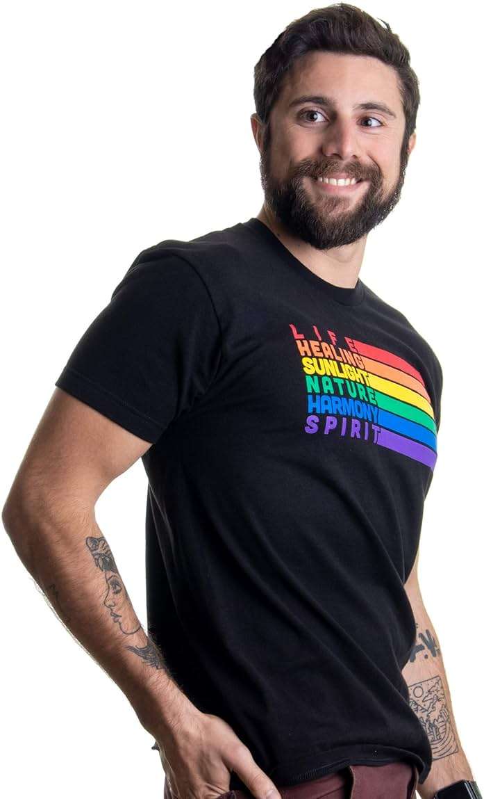 Pride Flag Meaning | Lesbian Gay Bisexual Transgender LGBTQ Men Women T-Shirt - Image 3