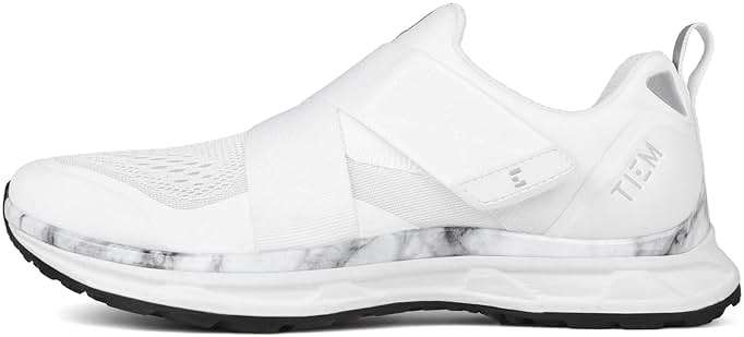 TIEM Slipstream - White Marble - Indoor Cycling Shoe, SPD Compatible (Women's Size 7) - Image 2