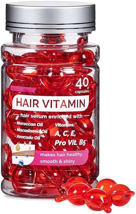 Bali Secret Hussell Hair Treatment Serum - 40 Hair Care Capsules - No Rinse - With Argan Macadamia & Avocado Oils - Vitamins A, E, & Pro B5 - Conditioner for Women & Men - Image 1