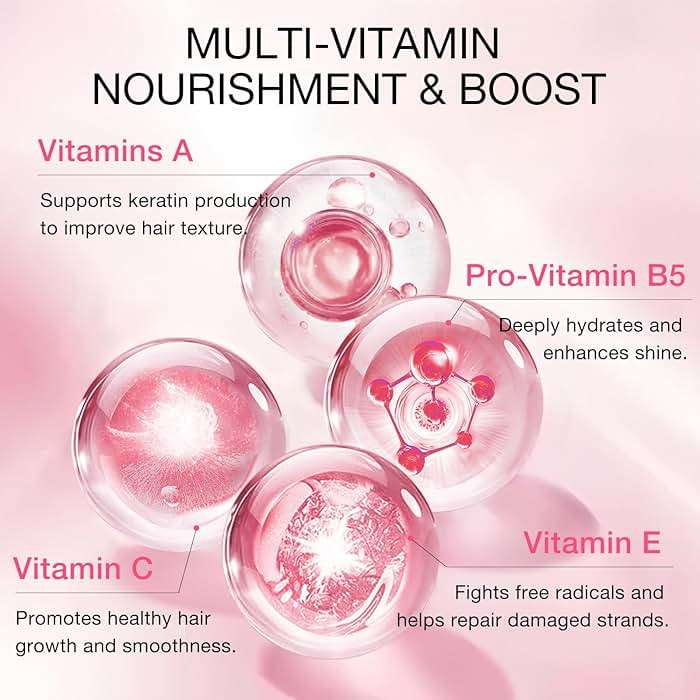 Bali Secret Hussell Hair Treatment Serum - 40 Hair Care Capsules - No Rinse - With Argan Macadamia & Avocado Oils - Vitamins A, E, & Pro B5 - Conditioner for Women & Men - Image 4