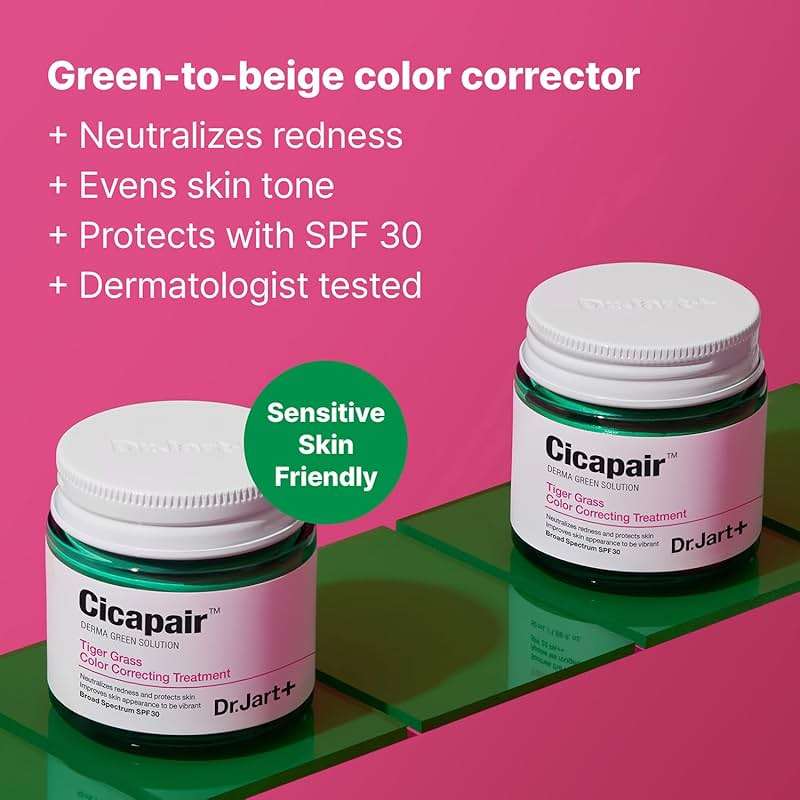Dr. Jart+ Cicapair Soothing Color Correcting Treatment SPF 30 with Centella Asiatica Extracts | cc cream | Korean Skin Care - Image 2