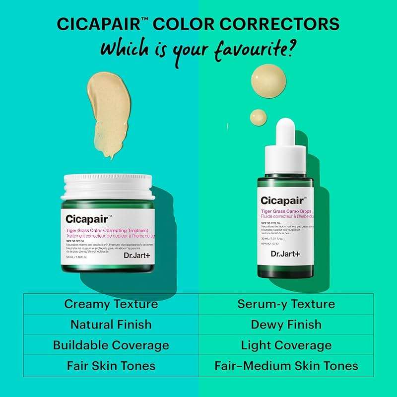 Dr. Jart+ Cicapair Soothing Color Correcting Treatment SPF 30 with Centella Asiatica Extracts | cc cream | Korean Skin Care - Image 4