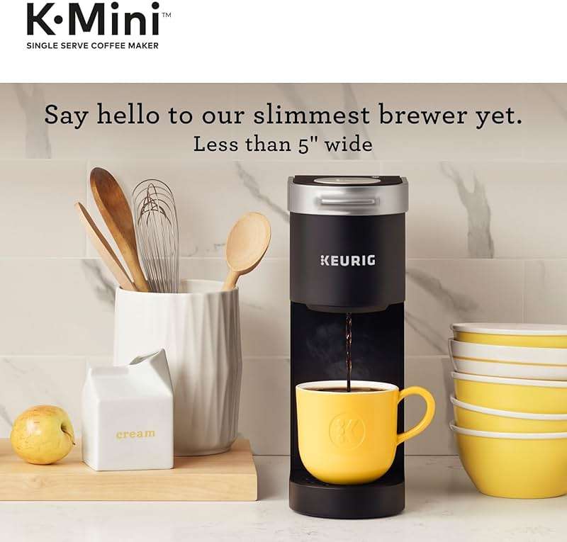 Keurig K-Mini Single Serve K-Cup Pod Coffee Maker, 6 to 12oz Brew size, with Cord Storage, Perfect for Small Spaces, Black - Image 5