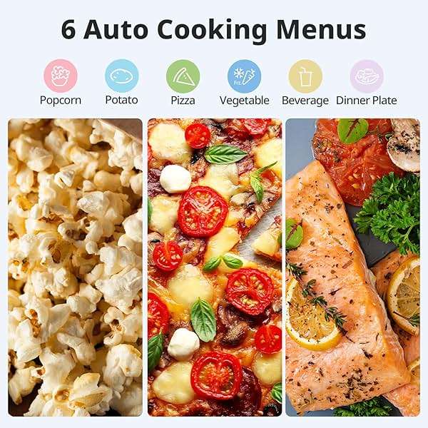 COMFEE' EM720CPL-PMB Countertop Microwave Oven with Sound On/Off, ECO Mode and Easy One-Touch Buttons, 0.7cu.ft, 700W, Black - Image 4