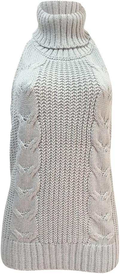 YOMORIO Womens Anime Virgin Killer Sweater Japanese Turtleneck Knitted Underwear Backless Pullover - Image 1