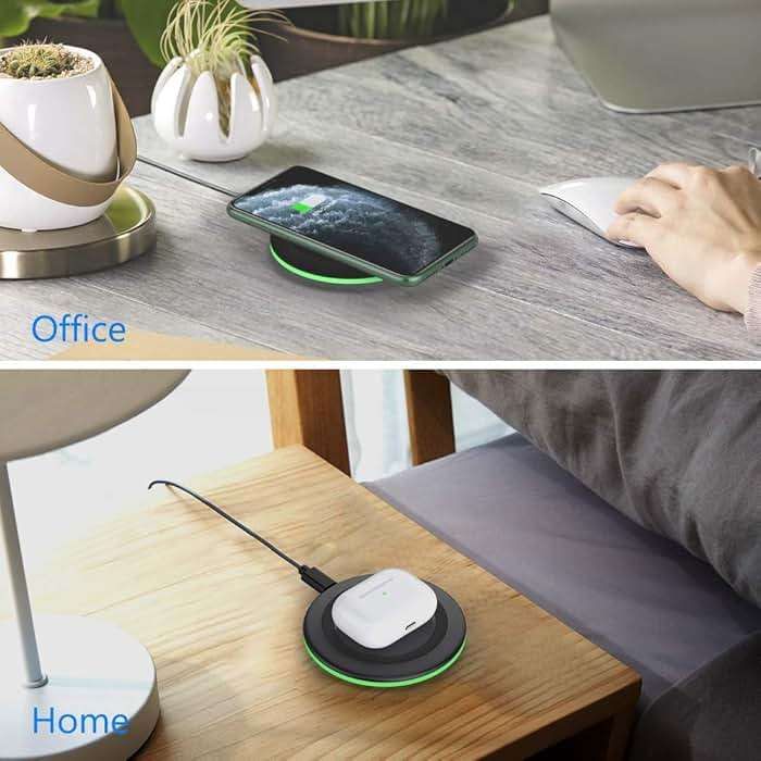 Yootech [2 Pack] Wireless Charger,10W Max Wireless Charging Pad Compatible with iPhone 17/17 Pro/17 Pro Max/Air/16/15/14/13/SE 2022/12/11,Samsung Galaxy S25/S24,for AirPods Pro 3(No AC Adapter) - Image 2