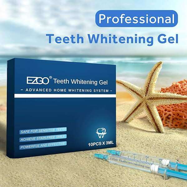 EZGO 10 Pack Teeth Whitening Gel Refills 22% Bleaching Gel, No Sensitive Teeth Whitener, Great for Sensitive Tooth Whitening, Carbamide Peroxide Teeth Whitening Gel, Mint Flavor (10X 3ML) - Image 4