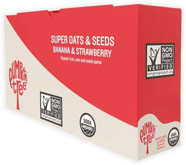 Pumpkin Tree Organics Super Oats & Seeds, Banana & Strawberry, 4 Ounce (Pack of 10) - Image 8