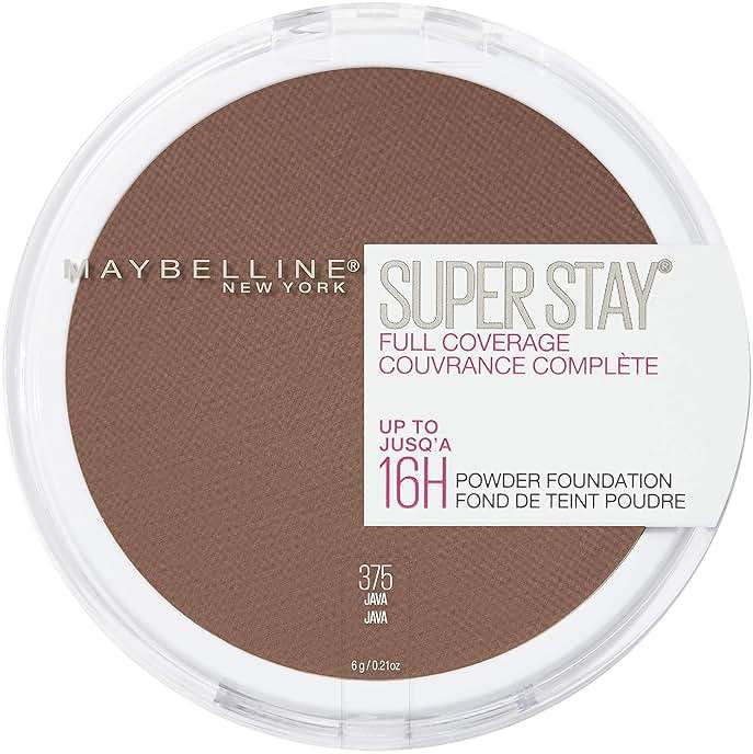 Maybelline Super Stay Full Coverage Powder Foundation Makeup, Up to 16 Hour Wear, Soft, Creamy Matte Foundation, Java, 1 Count - Image 2