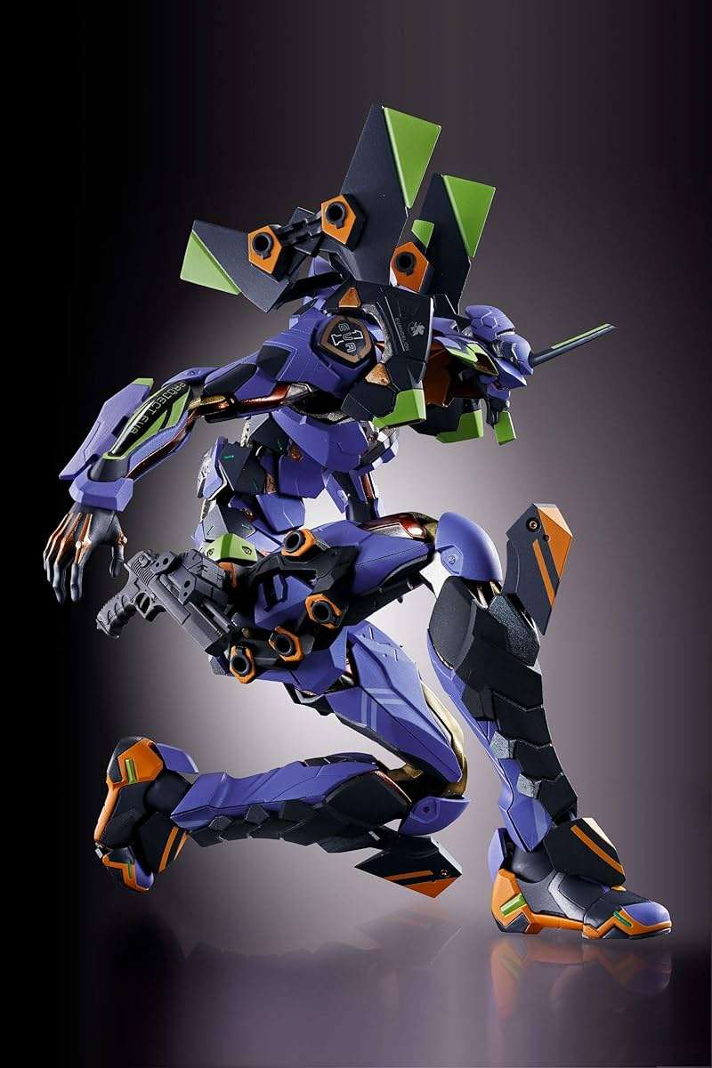 TAMASHII NATIONS Bandai Metal Build Eva-01 Test Type Neon Genesis Evangelion Action Figure - Image 9