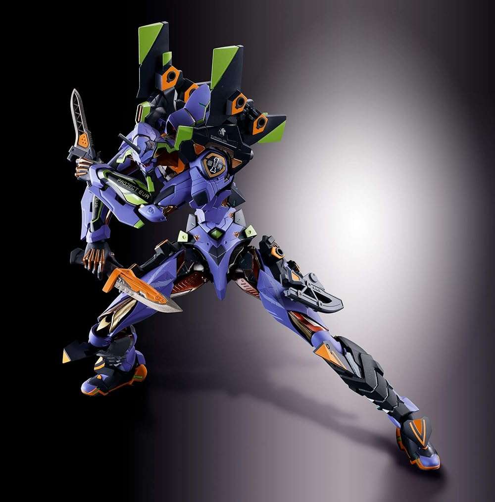 TAMASHII NATIONS Bandai Metal Build Eva-01 Test Type Neon Genesis Evangelion Action Figure - Image 10
