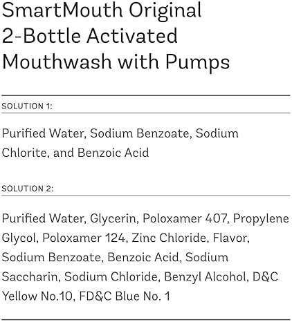 SmartMouth Original 2-Bottle Zinc Activated Mouthwash with Pumps - Instant Fresh Breath Mouthwash - Eliminates Bad Odors & Bad Breath - Sugar, Gluten & Alcohol-Free - Fresh Mint - 16 fl oz, 2-Pack - Image 2