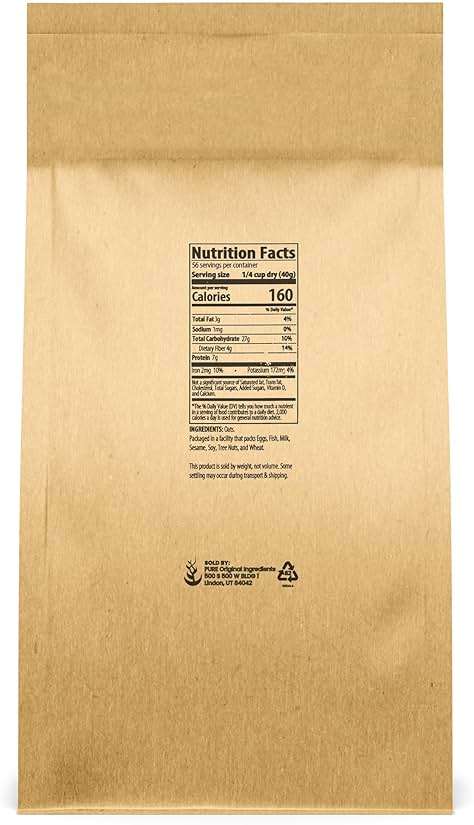 Pure Original Ingredients Steel Cut Oats (5 lb) Irish Oatmeal, Eco-Friendly Packaging - Image 2