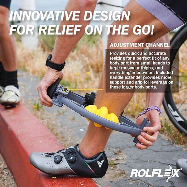 Rolflex Arm & Leg Massager Roller – Muscle Roller to Address Golfer’s Elbow, Tennis Elbow, Carpal Tunnel & More – Arm & Leg Massage Roller for Muscle Tightness & Faster Recovery - Image 3