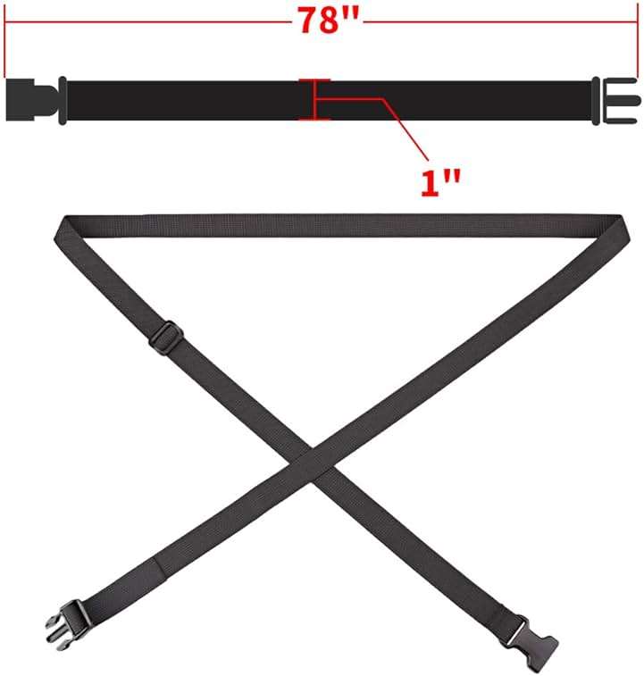 MAGARROW 78" x 1" Strap Buckle Packing Straps Adjustable 1-Inch Belt - Image 2