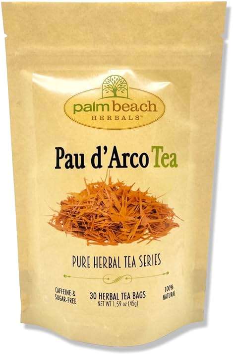 Palm Beach Medicinal Herbs - Pau d' Arco Bark Tea - Pure Herbal Tea Series, 30ct - Image 1