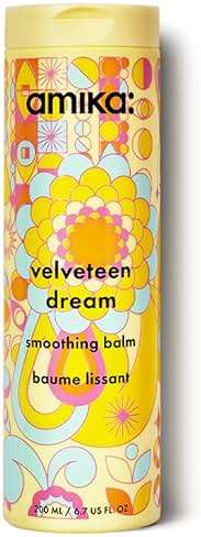 amika velveteen dream smoothing balm | tames frizzy hair, styling cream with heat protection & UV filters - Image 1