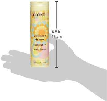 amika velveteen dream smoothing balm | tames frizzy hair, styling cream with heat protection & UV filters - Image 6