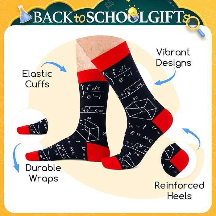 HAPPYPOP Funny Math Socks for Men - Math Gifts for Teachers & Lovers - Image 2