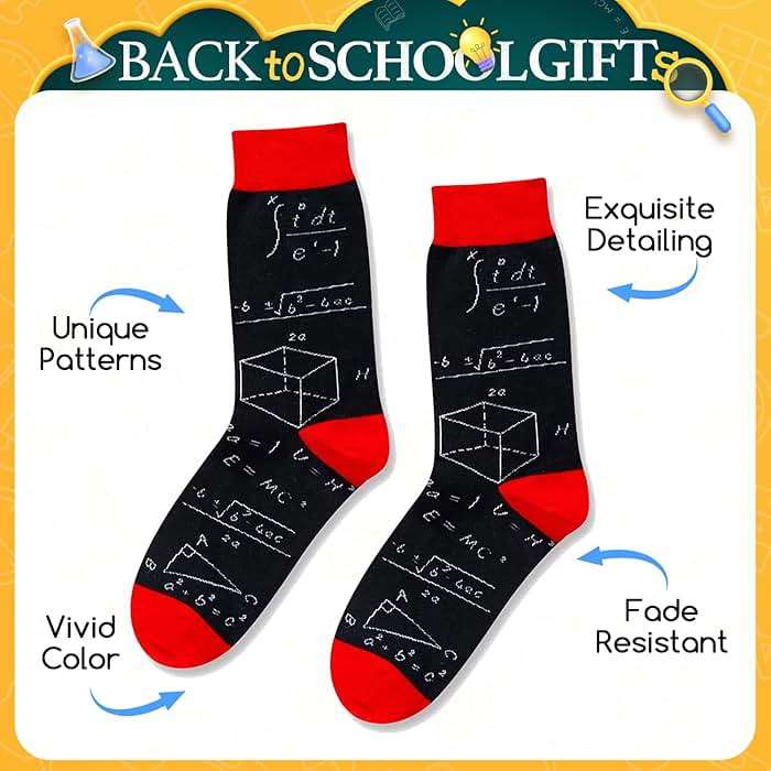 HAPPYPOP Funny Math Socks for Men - Math Gifts for Teachers & Lovers - Image 4