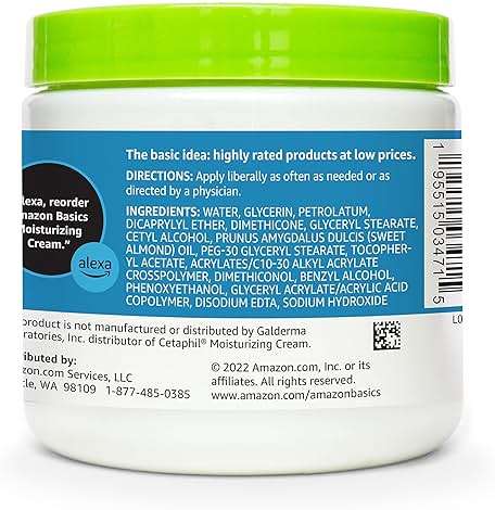 Amazon Basics Ultra Moisturizing Skin Cream for Dry & Sensitive Skin, Dermatologist Tested, Fragrance Free, Not Tested on Animals, Made in USA, 16 Ounce, 4-Pack (Previously Solimo) - Image 4