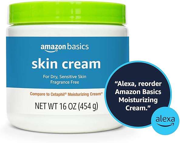 Amazon Basics Ultra Moisturizing Skin Cream for Dry & Sensitive Skin, Dermatologist Tested, Fragrance Free, Not Tested on Animals, Made in USA, 16 Ounce, 4-Pack (Previously Solimo) - Image 5