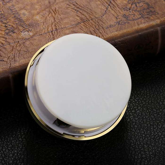 Hicarer Round Clock Insert 3-1/8 Inch (80 mm) Quartz Movement Roman Numeral Gold Trim (Gold Trim) - Image 5
