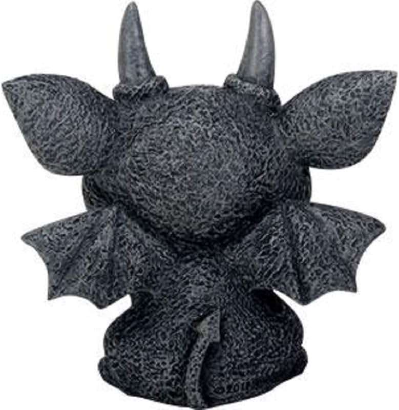SUMMIT COLLECTION 3.25 Inch Medieval Dark Grey Winged Gothic Gargoyle Guardian Bast Desk and Shelf Decoration - Image 2