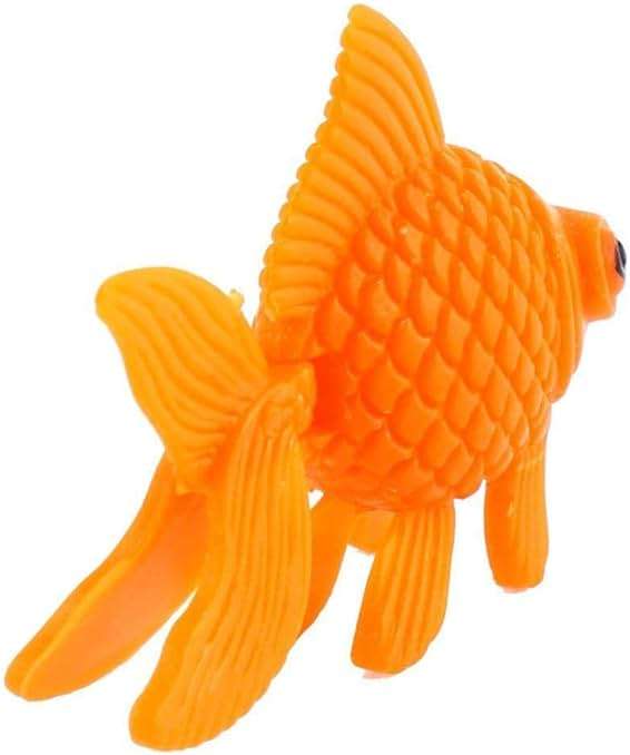 XMHF Aquarium Fish Bowl Tank Artificial Floating Plastic Orange Decor Goldfish Ornament Fish Tank Decoration 10PCS - Image 3