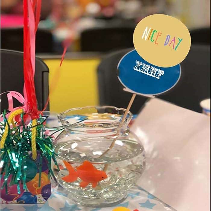 XMHF Aquarium Fish Bowl Tank Artificial Floating Plastic Orange Decor Goldfish Ornament Fish Tank Decoration 10PCS - Image 6