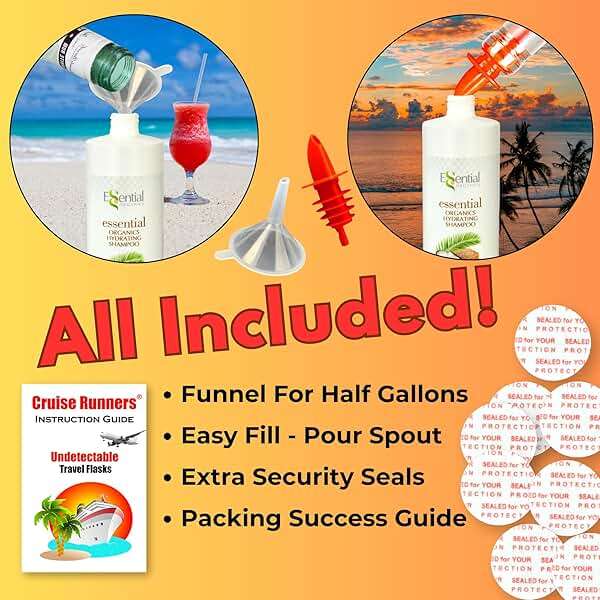 Fake Shampoo & Conditioner By CRUISE RUNNERS Hidden Liquor Alcohol Flasks For Booze Cruise Enjoy Rum Runners 4 Bottles - Image 5