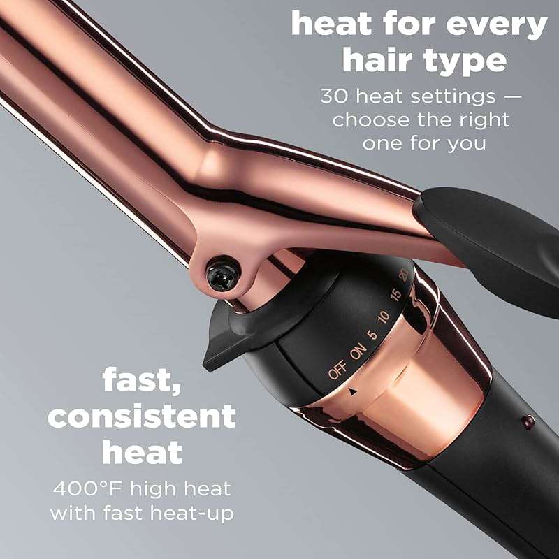 CONAIR INFINITIPRO Rose Gold Titanium 1-Inch Curling Iron, 1-inch barrel produces classic curls – for use on short, medium, and long hair - Image 3