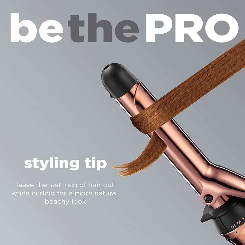 CONAIR INFINITIPRO Rose Gold Titanium 1-Inch Curling Iron, 1-inch barrel produces classic curls – for use on short, medium, and long hair - Image 4