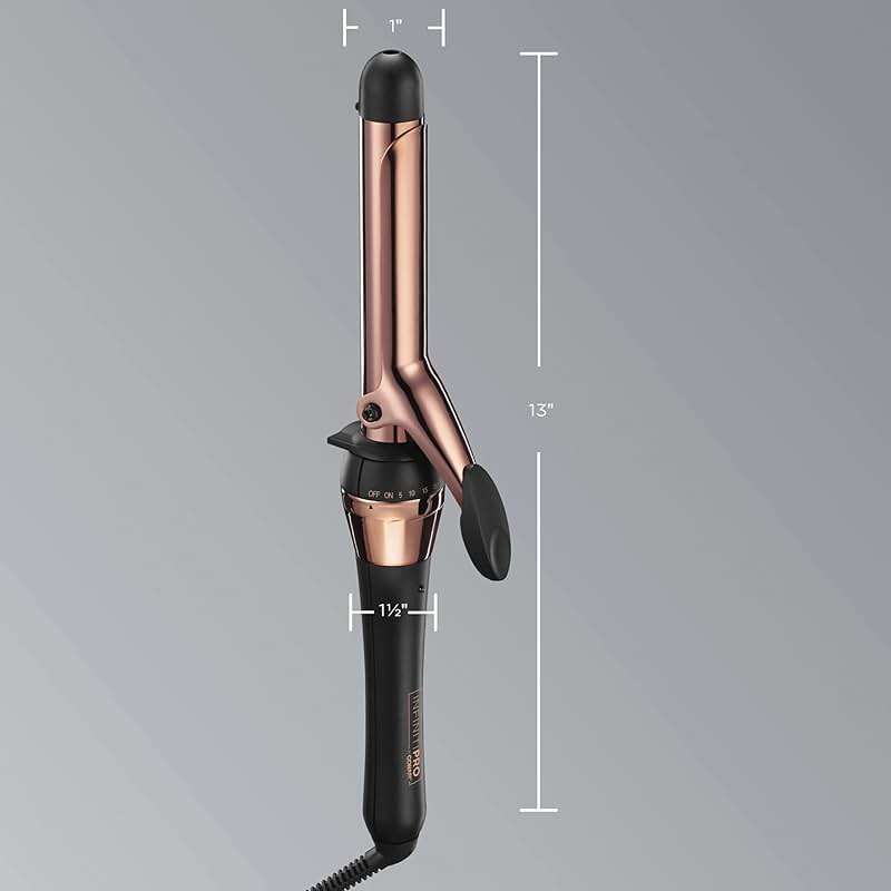 CONAIR INFINITIPRO Rose Gold Titanium 1-Inch Curling Iron, 1-inch barrel produces classic curls – for use on short, medium, and long hair - Image 5