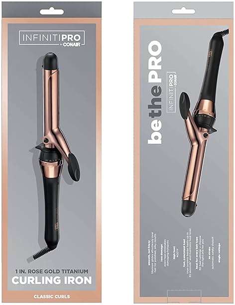 CONAIR INFINITIPRO Rose Gold Titanium 1-Inch Curling Iron, 1-inch barrel produces classic curls – for use on short, medium, and long hair - Image 7