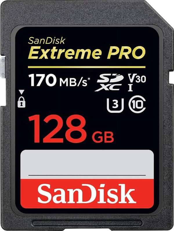 [Older Version] SanDisk 128GB Extreme PRO SDXC UHS-I Card - C10, U3, V30, 4K UHD, SD Card - SDSDXXY-128G-GN4IN - Image 1