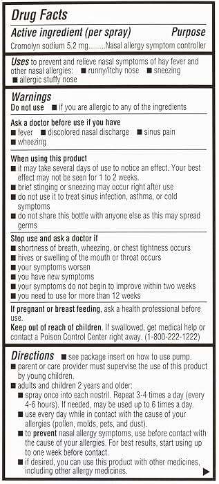 NasalCrom Nasal Spray Allergy Symptom Controller | 200 Sprays | .88 FL OZ (2 Pack) - Image 8