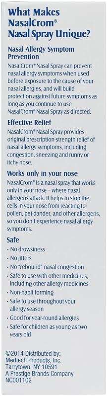 NasalCrom Nasal Spray Allergy Symptom Controller | 200 Sprays | .88 FL OZ (2 Pack) - Image 10