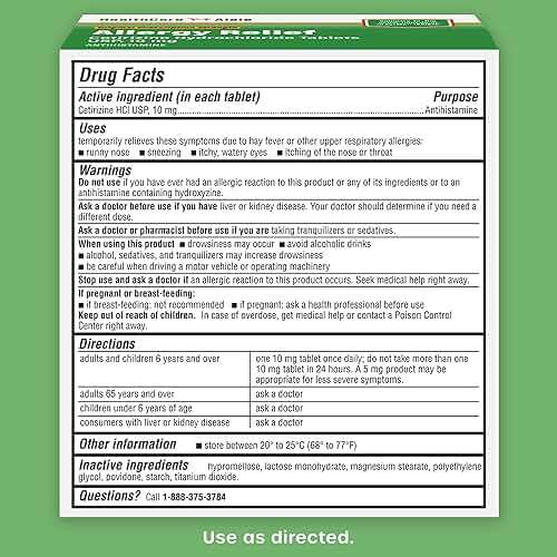 HealthCareAisle Allergy Relief - Cetirizine Hydrochloride Tablets USP, 10 mg - 500 Tablets - Original Prescription Strength Allergy Medication, 24-Hour Relief - Image 5